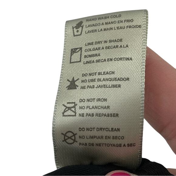 Blumoss Black Sleek Minimalist Halter Strapless One Piece Swimsuit Size Large - Picture 9 of 12